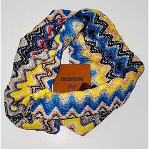 Missoni Neon Zig-Zag Fascia Capelli Larga Headband ~ O/S